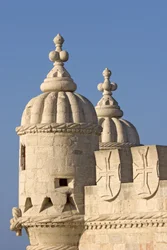 Der Torre de Belem, gebaut ca. 1514 (Detail)